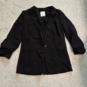 Women's Black 3/4 Sleeve Blazer